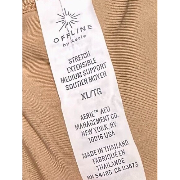 Offline by Aerie Stretch Medium Support Ribbed Sports Bra Size XL EUC!!! - Picture 3 of 4